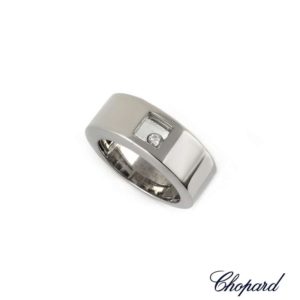 Chopard 18k White Gold Happy Diamonds Ring 82/3035-20