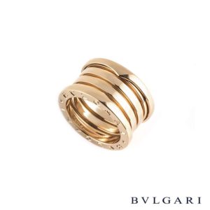 Bvlgari 18k Rose Gold B.zero1 Ring Size 49 AN856732