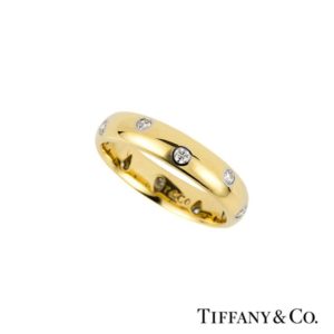 Tiffany & Co. 18k Yellow Gold Diamond Set Etoile Ring