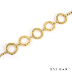 Bvlgari 18k Yellow Gold Motif Bracelet