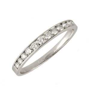 18k White Gold Round Brilliant Cut Diamond Bangle Approx 8.00ct
