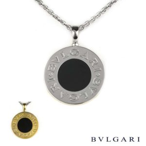Bvlgari Stainless Steel & 18k Yellow Gold Tondo Pendant