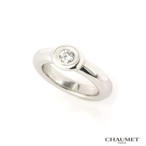 Chaumet 18k White Gold Diamond Ring 0.33ct H/VS1