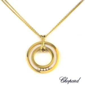 Chopard 18k Yellow Gold Happy Diamonds Pendant 79/6251-20