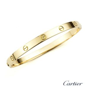 Cartier 18k Yellow Gold Love Bangle Size 21 B6035521