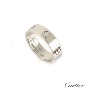 Cartier 18k White Gold Love Ring Size 54 B4084700