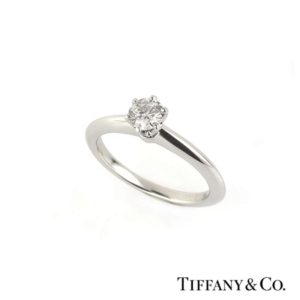 Tiffany & Co Diamond Ring in Platinum B&P 0.25ct D/VVS1