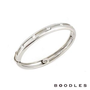 Boodles Diamond Set Amare Bangle in Platinum