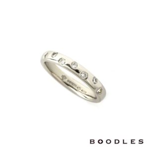 Boodles Diamond Set Wedding Band in Platinum