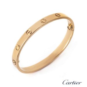 Cartier 18k Rose Gold Love Bangle Size 21 B6035621