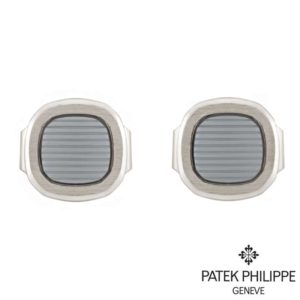 Patek Philippe 18k White Gold Nautilus Cufflinks