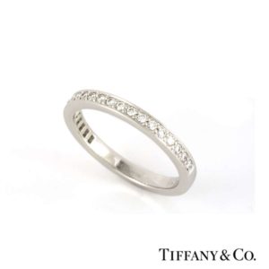 Tiffany & Co Soleste Diamond Half Eternity Ring in Platinum 0.17ct