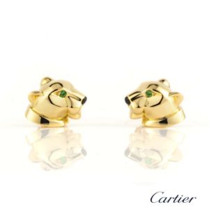 Cartier 18k Yellow Gold Panthere de Cartier Earstuds B&P B8043900