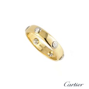 Cartier 18k Yellow Gold Diamond Set Stella Band