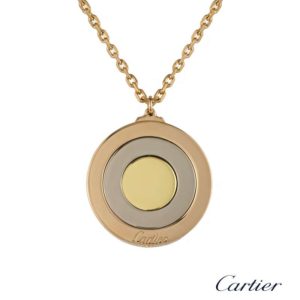 Cartier 18k Rose Gold Circular Spinning Pendant