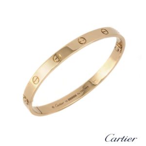 Cartier 18k Rose Gold Love Bangle Size 19 B6035619