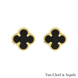 Van Cleef & Arpels 18k Y/G Sweet Alhambra Ear Studs VCARA44900