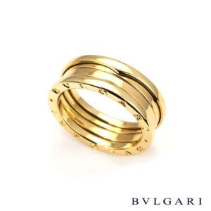 Bvlgari 18k Yellow Gold B.Zero1 Ring Size 63 AN852260