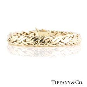 Tiffany & Co 14k Yellow Gold Flat Rope Bracelet