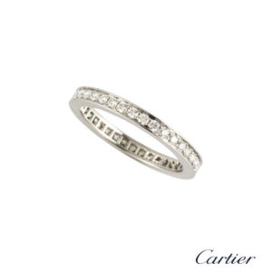 Cartier Full Diamond Eternity Ring in Platinum B4072000