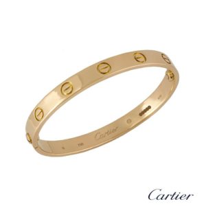 Cartier 18k Rose Gold Love Bangle Size 16 B6035616