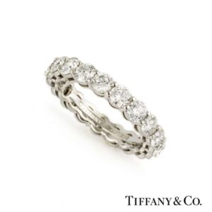 Tiffany & Co. Full Diamond Eternity Ring in Platinum 2.90ct