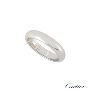 Cartier 4mm Wedding Band in Platinum Size 52