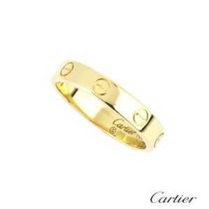 Cartier 18k Yellow Gold Love Wedding Ring Size 57