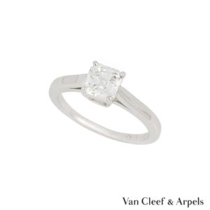 Van Cleef & Arpels Diamond Ring in Platinum 1.03ct D/IF