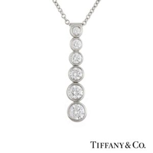 Tiffany & Co. Diamond Set Jazz Pendant in Platinum 0.45ct