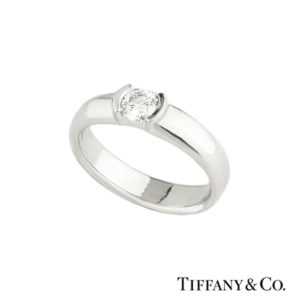 Tiffany & Co. Diamond Etoile Ring in Platinum 0.34ct E/VVS1