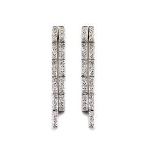 18k White Gold Diamond Drop Earrings 0.50ct