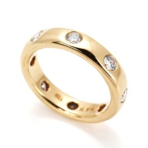 18ct Yellow Gold Diamond Wedding Band 0.80ct Total