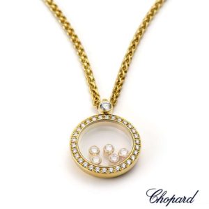 Chopard 18ct Yellow Gold Happy Diamonds Icon Pendant 79/3926