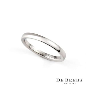 De Beers Platinum Wedding Band