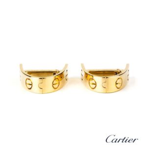 Cartier 18k Yellow Gold Love Cufflinks