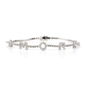 18k White Gold Diamond Amore Bracelet 0.82ct Total