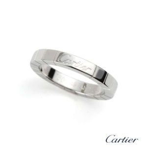 Cartier 18k White Gold Lanieres Wedding Band Size 49 B4045000