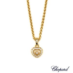 Chopard 18k Yellow Gold Happy Diamonds Heart Necklace 79/1084-0001