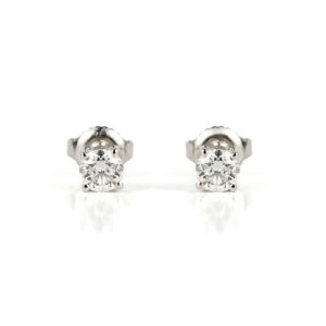 9ct White Gold Diamond Stud Earrings 0.50ct Total