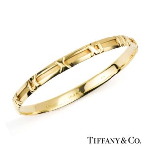 Tiffany & Co. 18k Yellow Gold Atlas Bangle