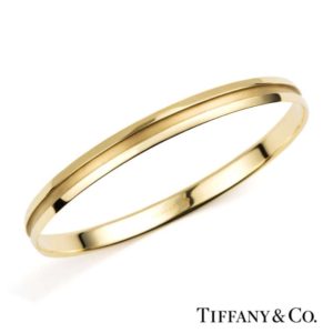 Tiffany & Co. 18k Yellow Gold Solid Bangle
