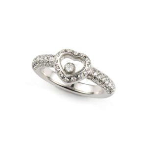 Chopard 18k White Gold Happy Diamonds Ring