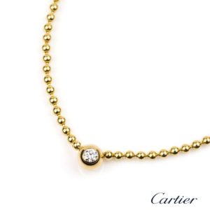 Cartier 18k Yellow Gold Ball Link Necklet