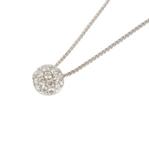 18k White Gold Pave Diamond Set Pendant