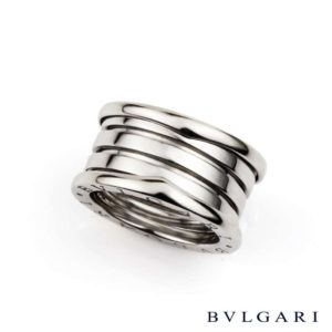 Bvlgari 18k White Gold B ZERO 1 Ring Reference AN191026