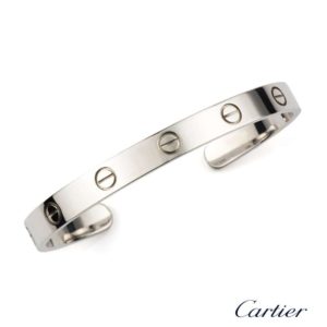 Cartier 18ct W/G Open Love Bangle Size 17. B6029918