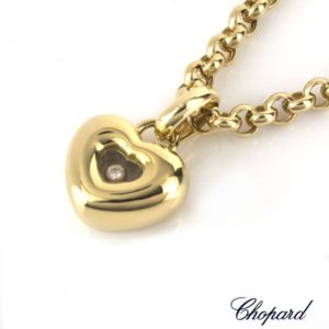 Chopard 18k Yellow Gold Happy Diamonds Icons Pendant 794611-0001