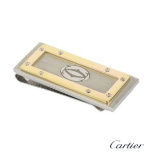 Cartier Palladium & Yellow Gold Finish Money Clip T1220332