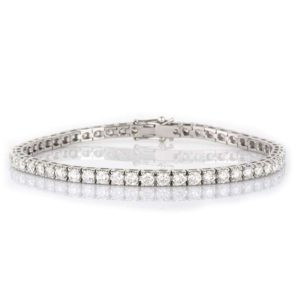 18k White Gold Diamond Line Bracelet 5.60ct G/H VS